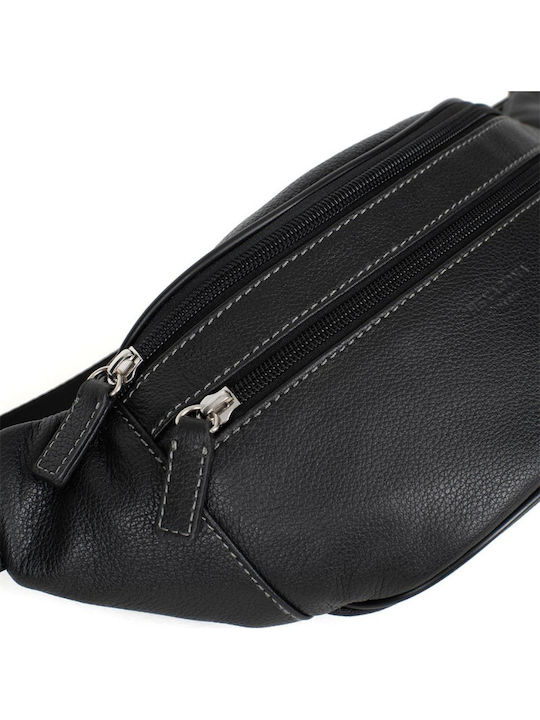 Leather Waist Bag Black