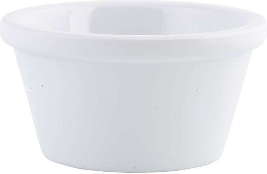 Tablecraft Dip-Schüssel Rund aus Melamin Weiß mit Durchmesser 7cm