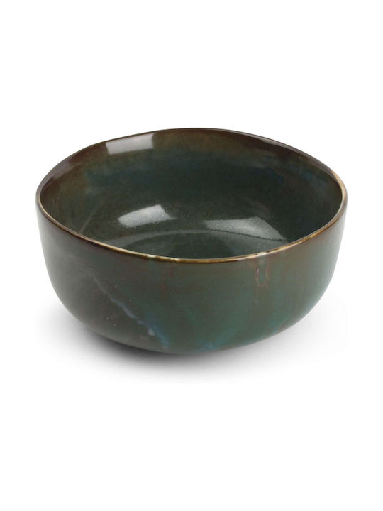 Salt & Pepper Studio Urban Studio Urban Servierschüssel Rund aus Porzellan Grün mit Durchmesser 14.5cm