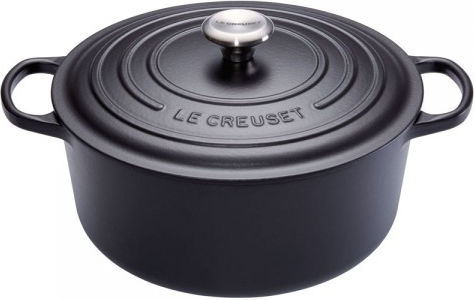 Le Creuset Signature Βαθιά Κατσαρόλα από Μαντέμι 4.2lt / 24cm Black