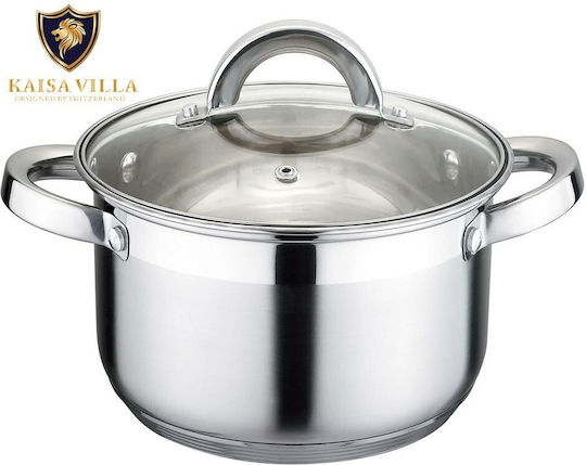 Kaisa Villa Βαθιά Ανοξείδωτη Κατσαρόλα 2.1lt / 16cm