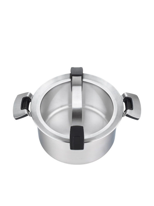 Woll Concept Pro Flacher Edelstahl-Topf 4Es / 24cm