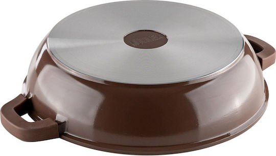 Muhler Die-Cast Shallow Pot made of Aluminum 4.3lt / 32cm