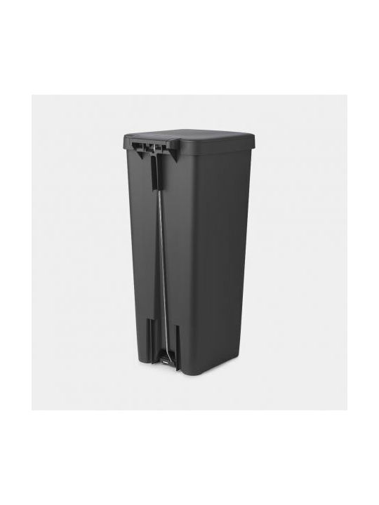 Brabantia StepUp Κάδος Απορριμμάτων Πλαστικός με Πεντάλ Dark Grey 40lt