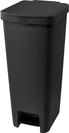 Brabantia StepUp Κάδος Απορριμμάτων Πλαστικός με Πεντάλ Dark Grey 40lt