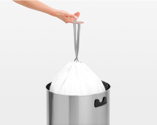 Brabantia Κάδος Απορριμμάτων Μεταλλικός Push Ασημί 60lt