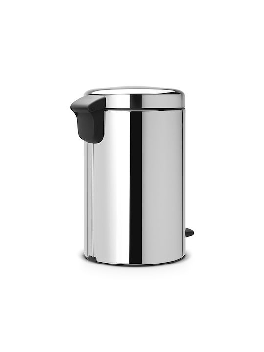 Brabantia Brabantia NewIcon Pedal Waste Bin made of Inox Steel with Pedal Silver 12L