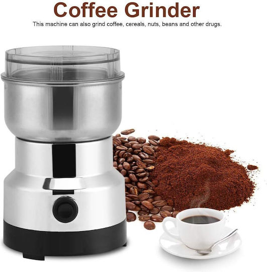 Boma Electric Coffee Grinder 150W for 50gr Beans Silver