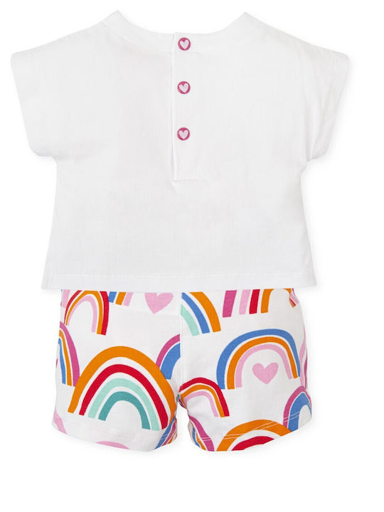 Agatha Ruiz De La Prada Kids Set with Shorts Summer 2pcs White