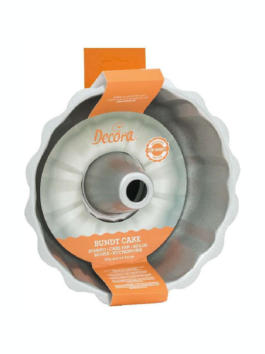 Decora Formă de Patiserie pentru Chec Rotund din Aluminiu 27x27x8.5buc 1buc