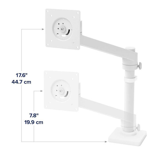 Ergotron NX Series Επιτραπέζια Βάση Οθόνης έως 34" Λευκή