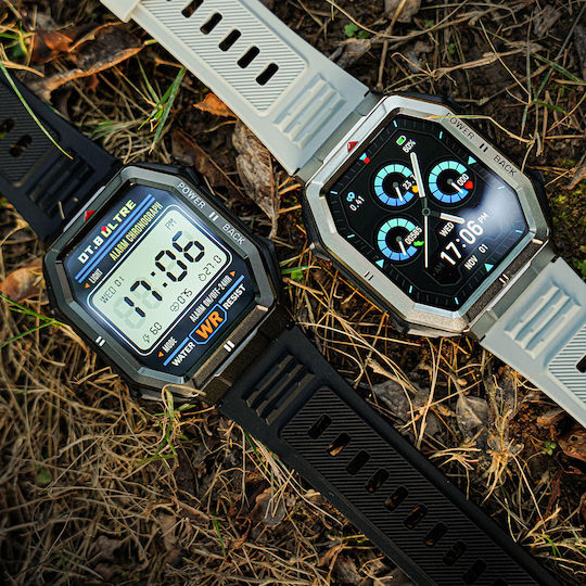NO.1 Dt108 Smartwatch με Παλμογράφο (Μαύρο)