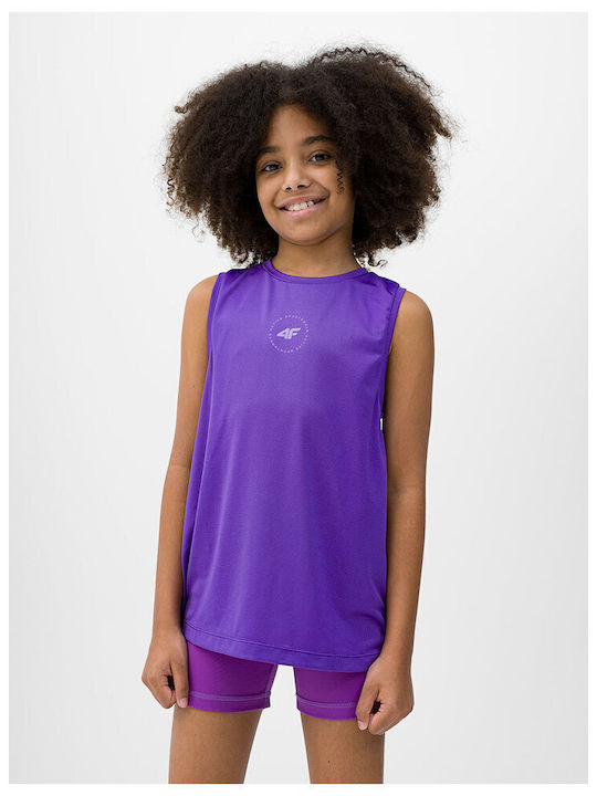 4F Kids Blouse Sleeveless Purple