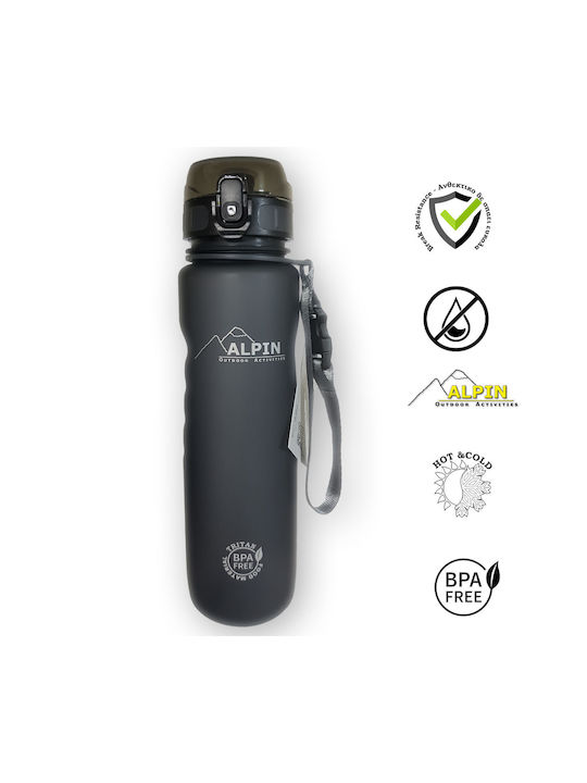 Pentagon Alpin V2 Παγούρι 1000ml Μαύρο