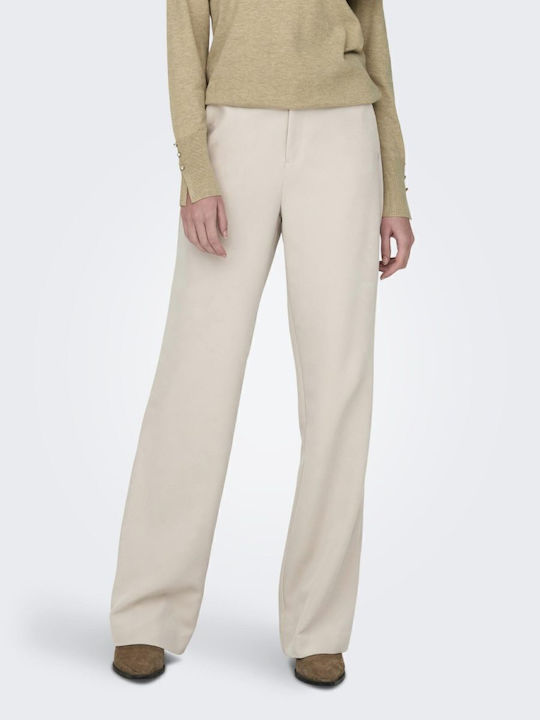 Wide Dama Tesatura Pantaloni cu Croială Largă Piatră ponce