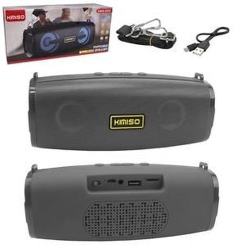 Kimiso Kms-223 Ηχείο Bluetooth 3W με Ραδιόφωνο και Διάρκεια Μπαταρίας έως 2 ώρες Γκρι