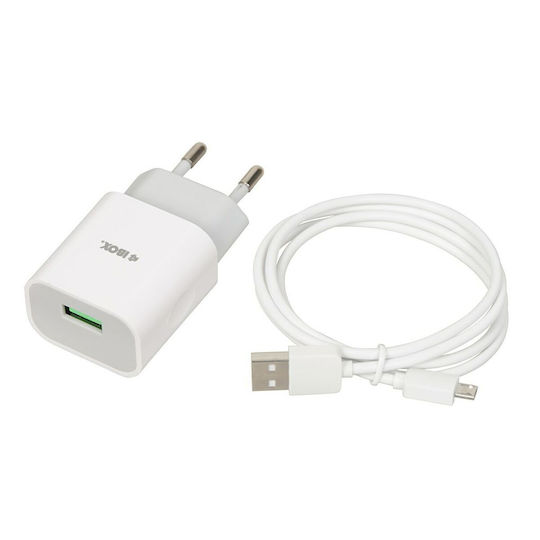 iBox Φορτιστής Χωρίς Καλώδιο με Θύρα USB-A 12W Λευκός (C-41)