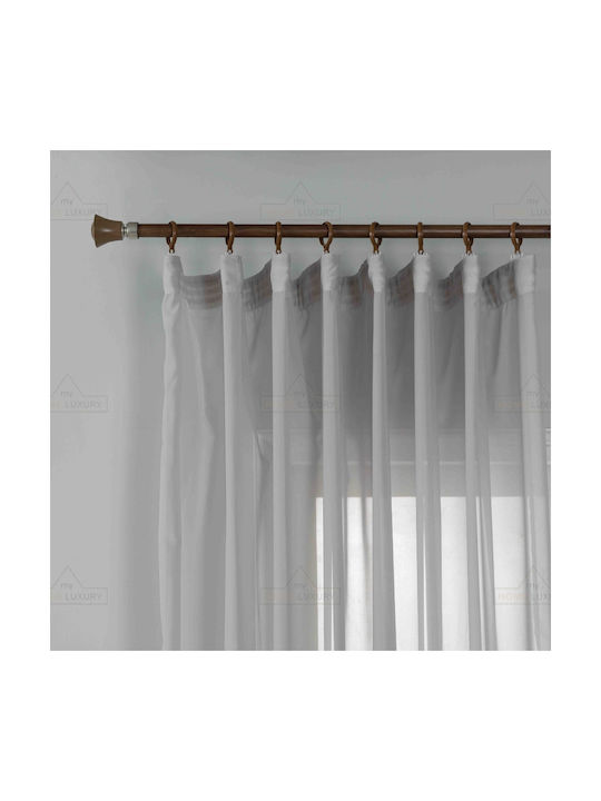 My Home Luxury Curtain with Pencil Pleat Gray 270x280cm