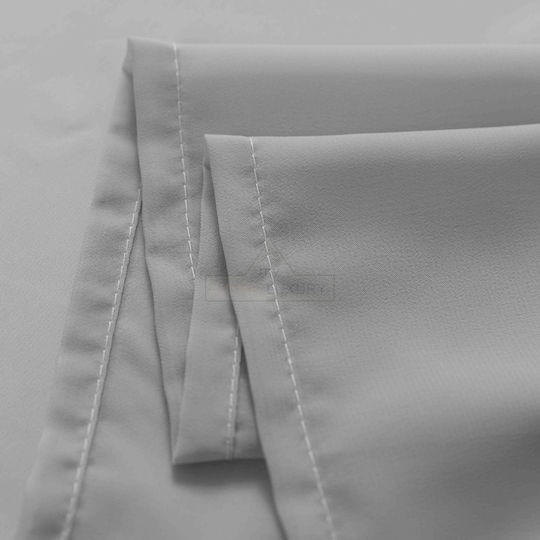 My Home Luxury Curtain With Pencil Pleat Gray 270x280cm