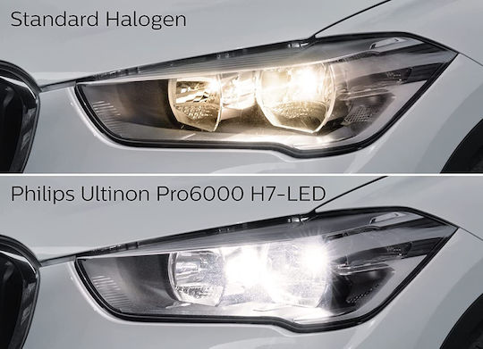 Philips Lamps Car Ultinon Pro6000 +230% H7 Canbus LED 5800K Cold White 12V 15W 2pcs