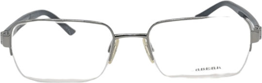 Burberry Metal Eyeglass Frame Gray BE1098 1003