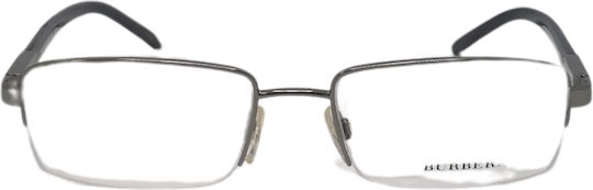 Burberry Metal Eyeglass Frame Silver BE1095 1003