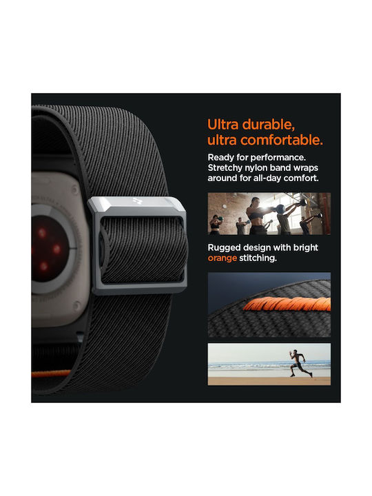 Spigen Lite Fit "Pro" Case with Strap Fabric Black (Apple Watch Ultra 1 / 2)