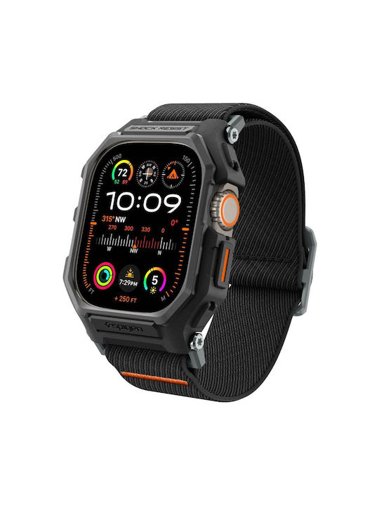 Spigen Lite Fit "Pro" Case with Strap Fabric Black (Apple Watch Ultra 1 / 2)