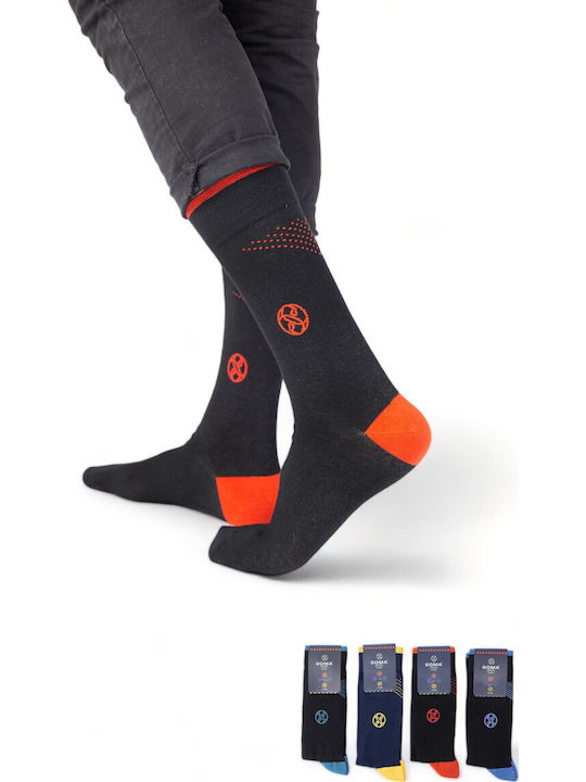 Closet22 Herren Gemusterte Socken Mehrfarbig 4Pack