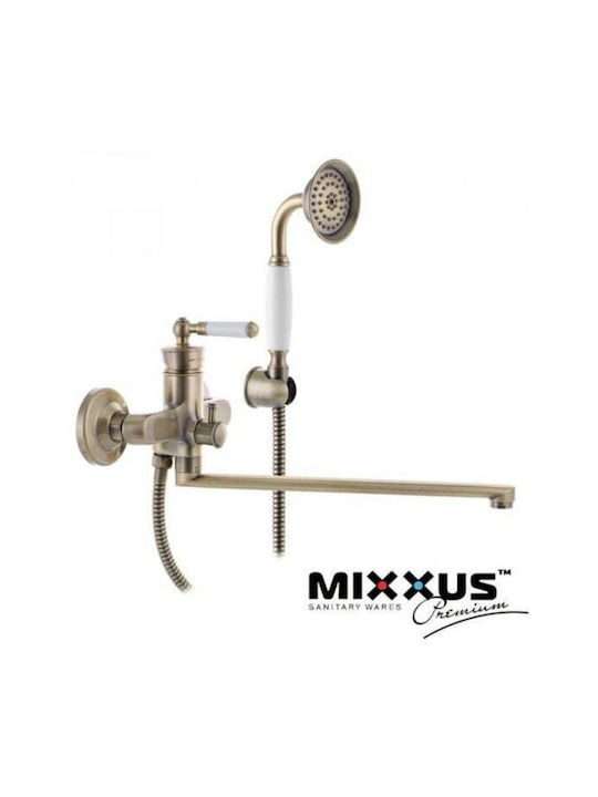 Mixxus Миксер Батерия Баня Пълен комплект Бронзов