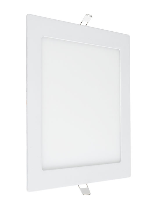 GloboStar Rotund Încastrat Panou LED Putere 20W cu Alb Rece Lumini 22.5x22.5cm.