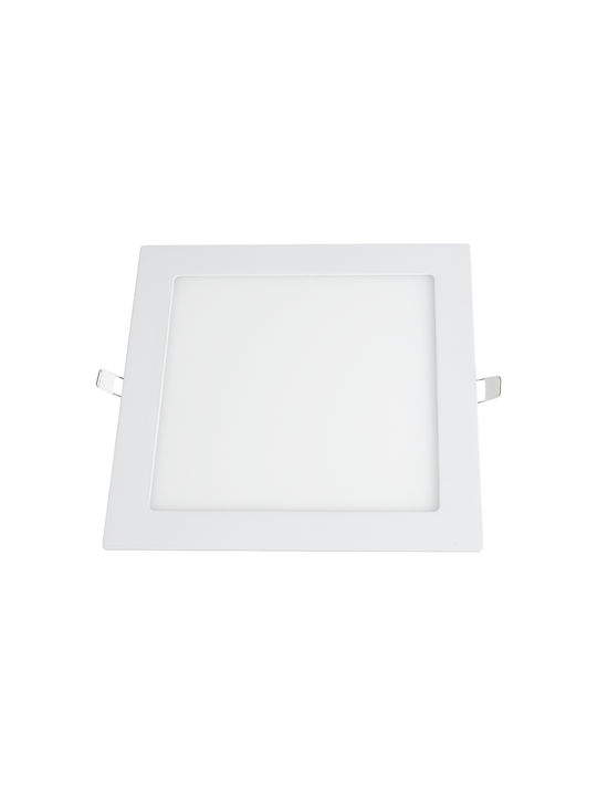 GloboStar Rotund Încastrat Panou LED Putere 20W cu Alb Rece Lumini 22.5x22.5cm.