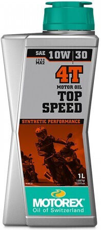 Motorex Top Speed 10W-30 Ημισυνθετικό Λάδι Μοτοσυκλέτας για Τετράχρονους Κινητήρες 1lt