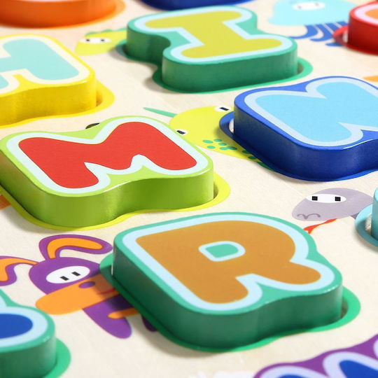 Topbright Lernspiel Buchstaben und Zahlen aus Holz für 2-6 Jahre