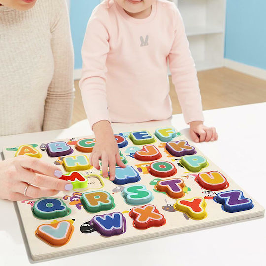 Topbright Lernspiel Buchstaben und Zahlen aus Holz für 2-6 Jahre