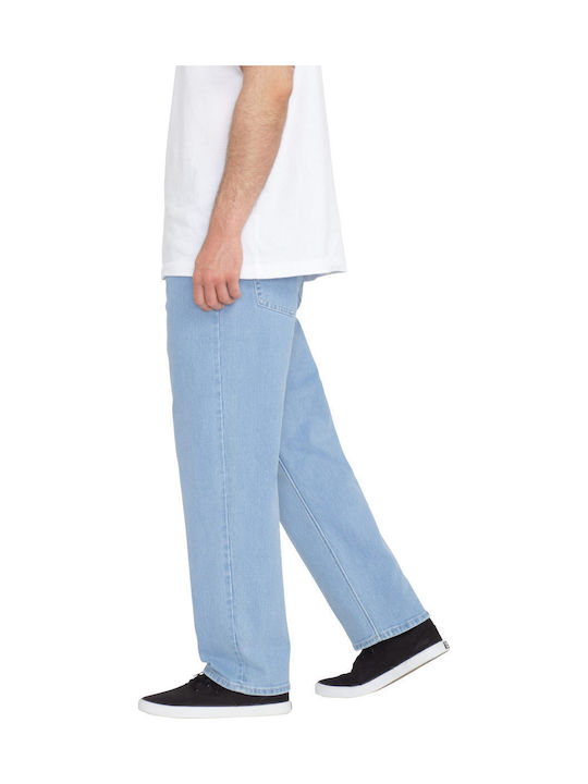 Modown Men's Jeans Pants with Relaxed Tapered Fit Light Vintage Indigo