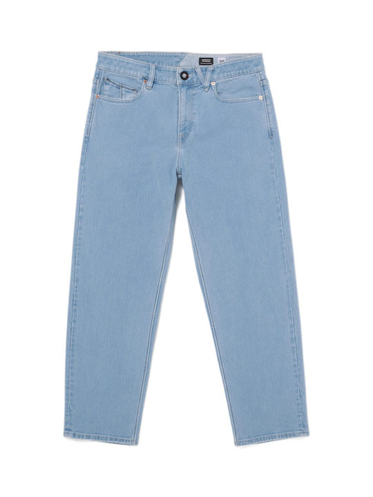 Modown Men's Jeans Pants with Relaxed Tapered Fit Light Vintage Indigo