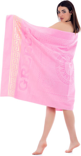 Beach Towel Cotton Pink 170x100cm.