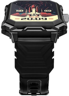 BlitzWolf BW-GTS3 Smartwatch mit Pulsmesser (Schwarz)