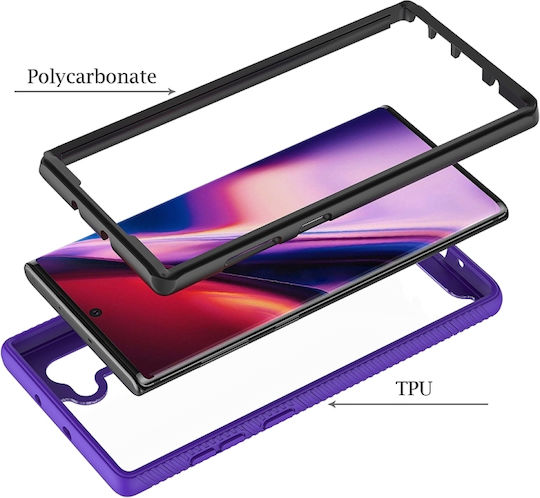 Starry Sky Solid Color Series Shockproof Back Cover Πλαστικό / Σιλικόνης Μαύρο (Galaxy Note 10)