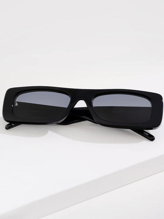 Hanok Sunglasses with Black Plastic Frame and Black Polarized Lens HNK22SA033-1