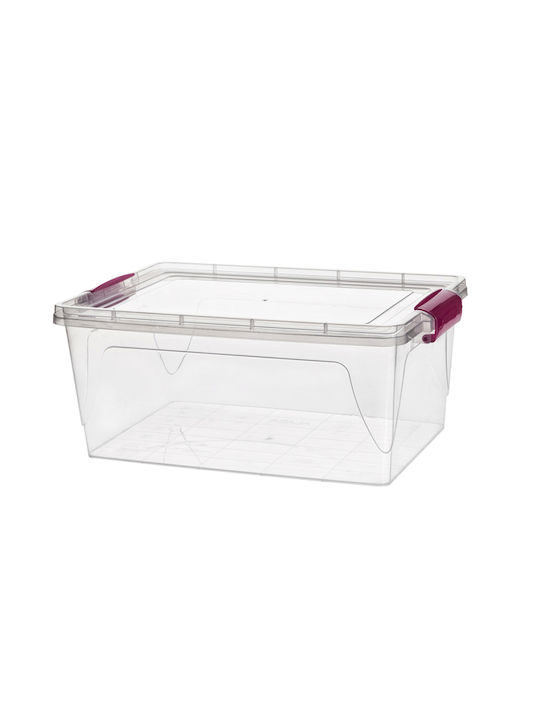 Viosarp Plastic Cutie de Depozitare cu Capac Transparent 49x32x30cm 1buc