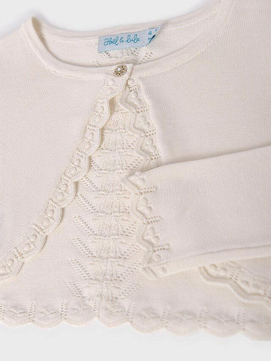 Kinderbolero Gestrickt Ecru
