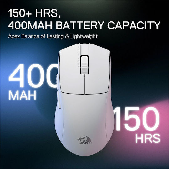 Redragon M916 PRO 1K Wireless Gaming Mouse 26000 DPI White