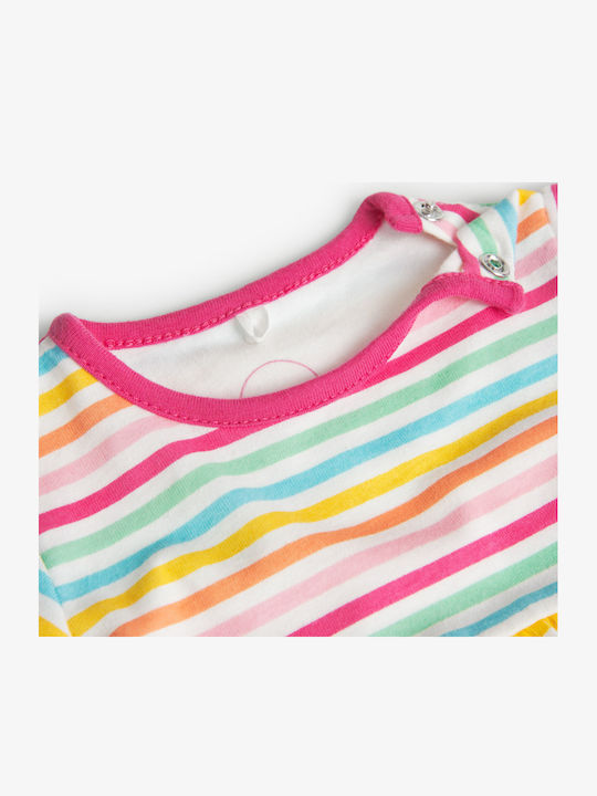 Kinderkleid Kurzärmelig Gestreift Striped