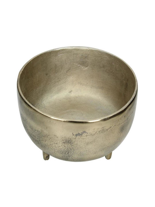 ArteLibre Übertopf Aluminium Gold 27.5x27.5x14.5εκ.