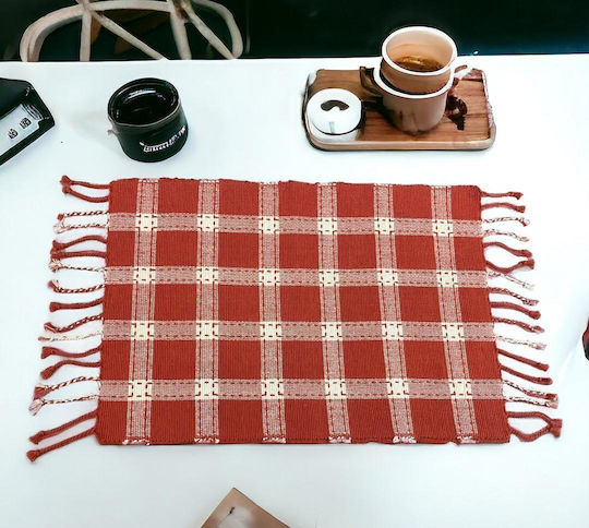 Linea Home Σουπλά Υφασμάτινο Κόκκινο 48x33cm Linea Home Σουπλά Υφασμάτινο Κόκκινο 48x33cm