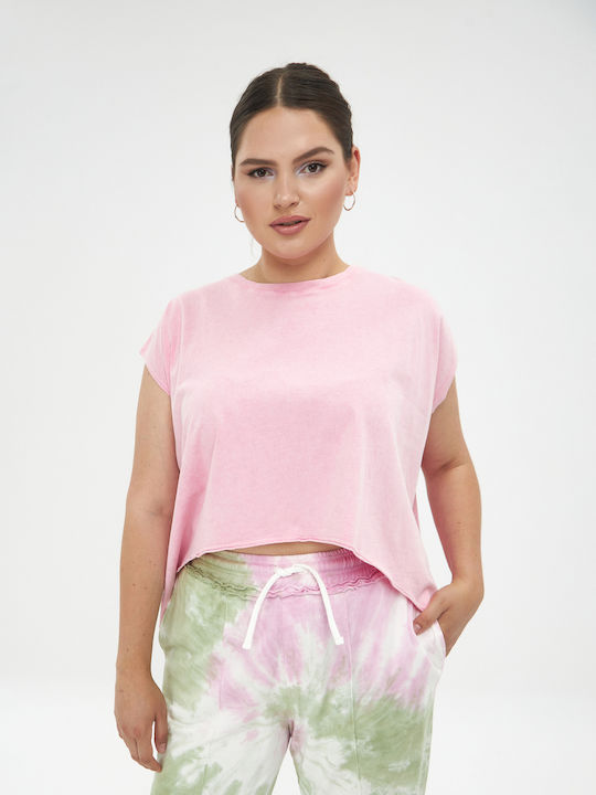 Bluze Damă Sport Crop Roz 8131.1060.NETTO-pink