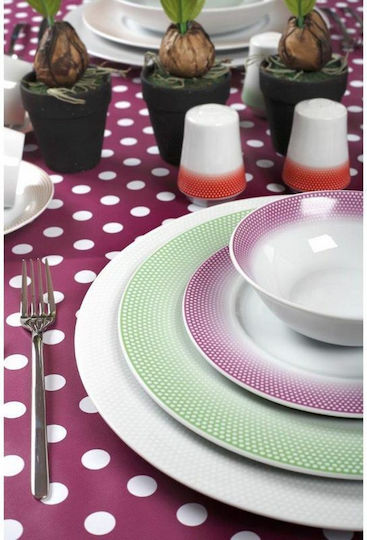 Cryspo Trio Bonito Geschirrset Geschirrset aus Porzellan Red 24.454.30 72Stück