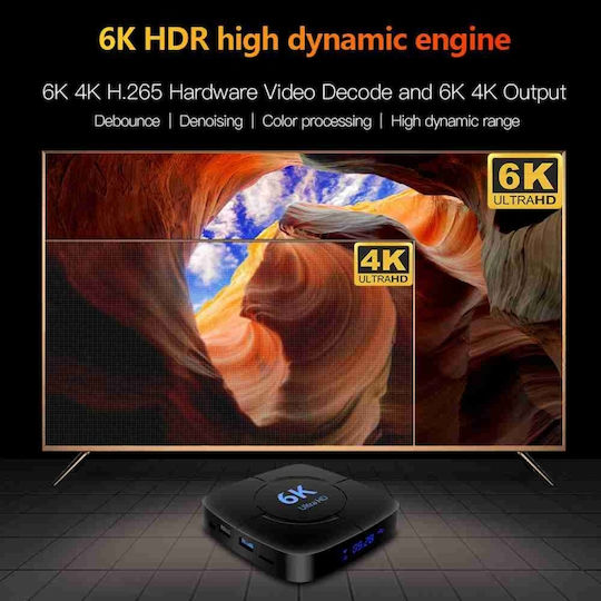 TV Box GEDA005696603AR 6K UHD with WiFi 4GB RAM and 64GB Storage Space with Operating System Android 12.0